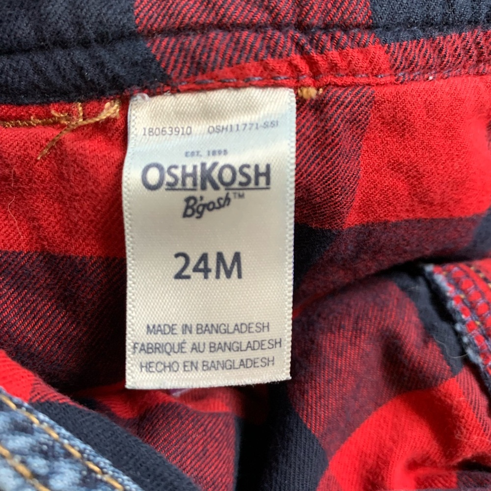 OshKosh B'gosh Blue Denim Overalls Classic Style - Picture 4 of 4